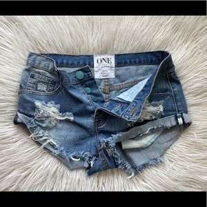 One Teaspoon Denim Shorts